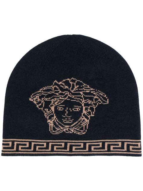 versace beanie medusa hat|Versace Hats for Men .